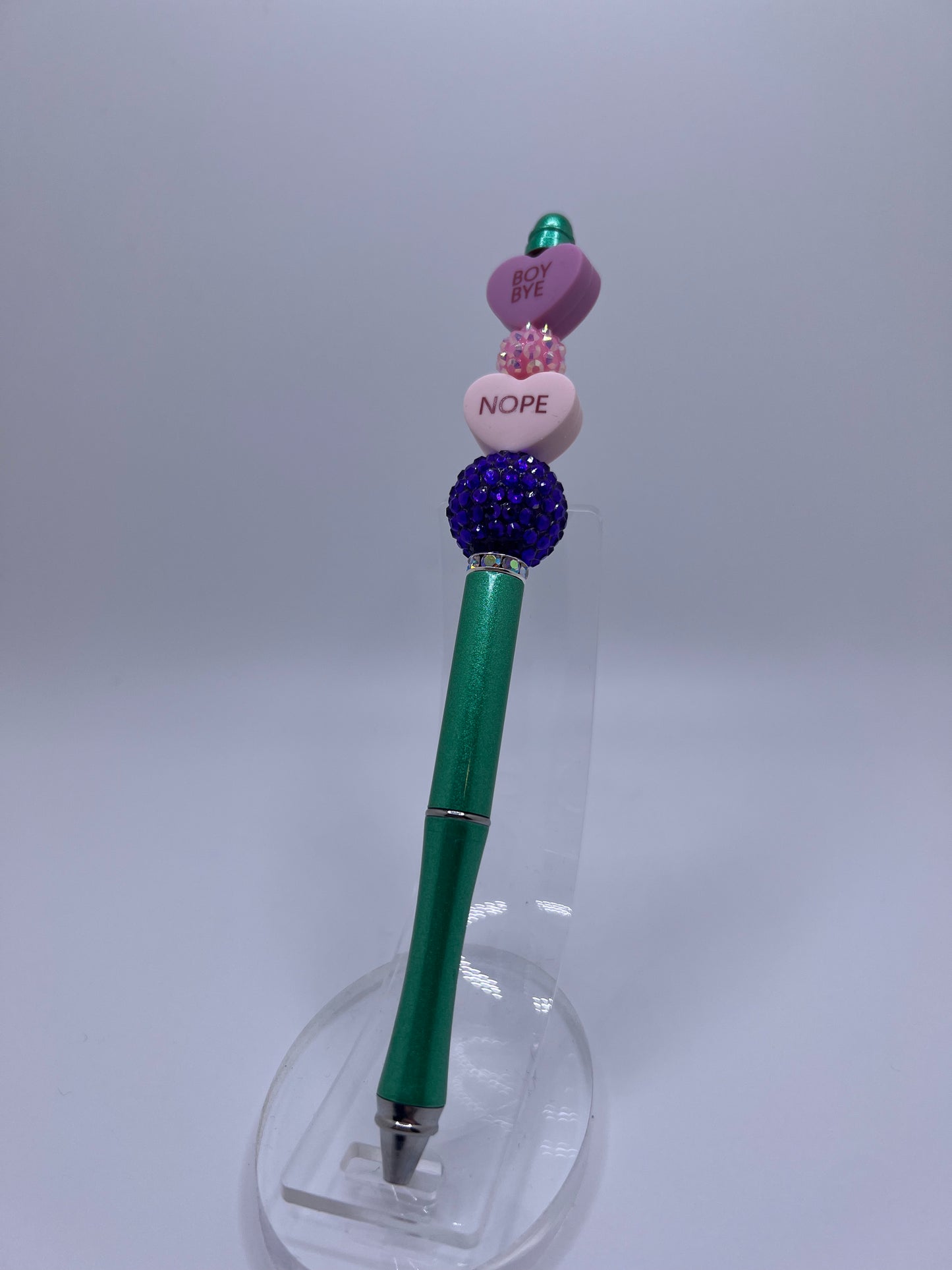 Valentine's beaded pen