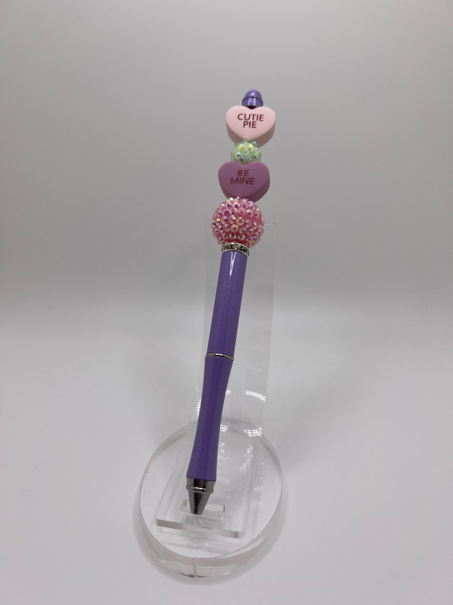 Valentine's beaded pen