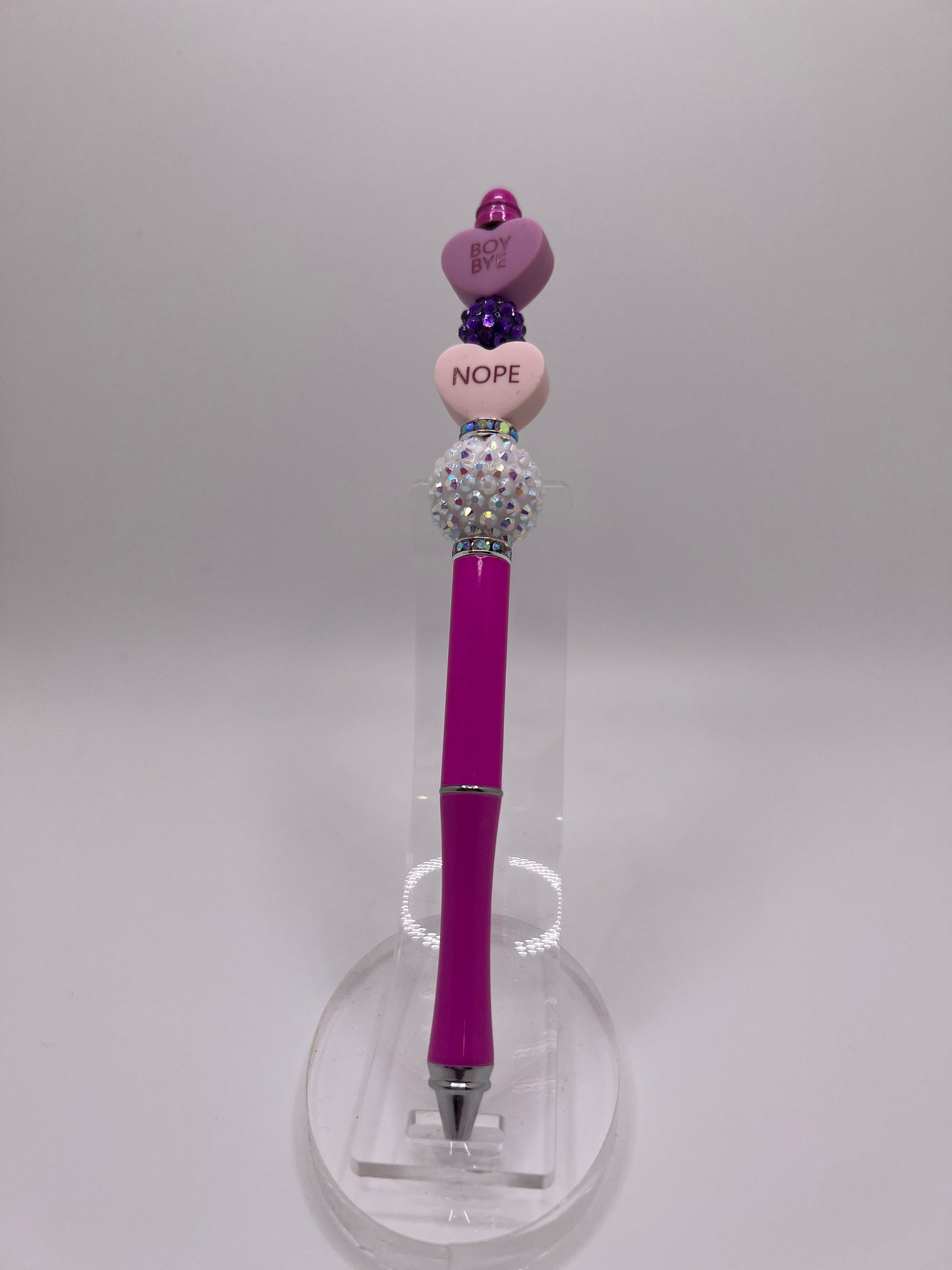 Valentine's beaded pen