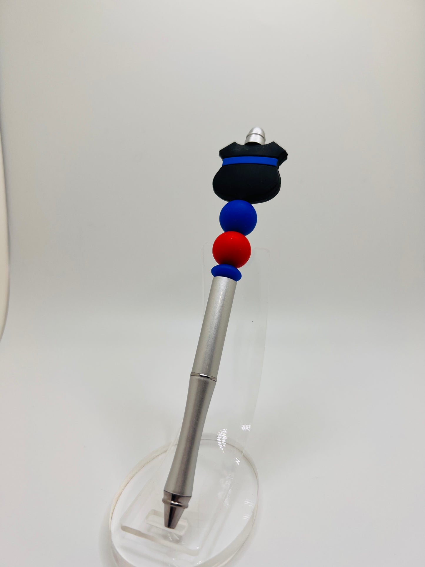 Police badge beaded pen