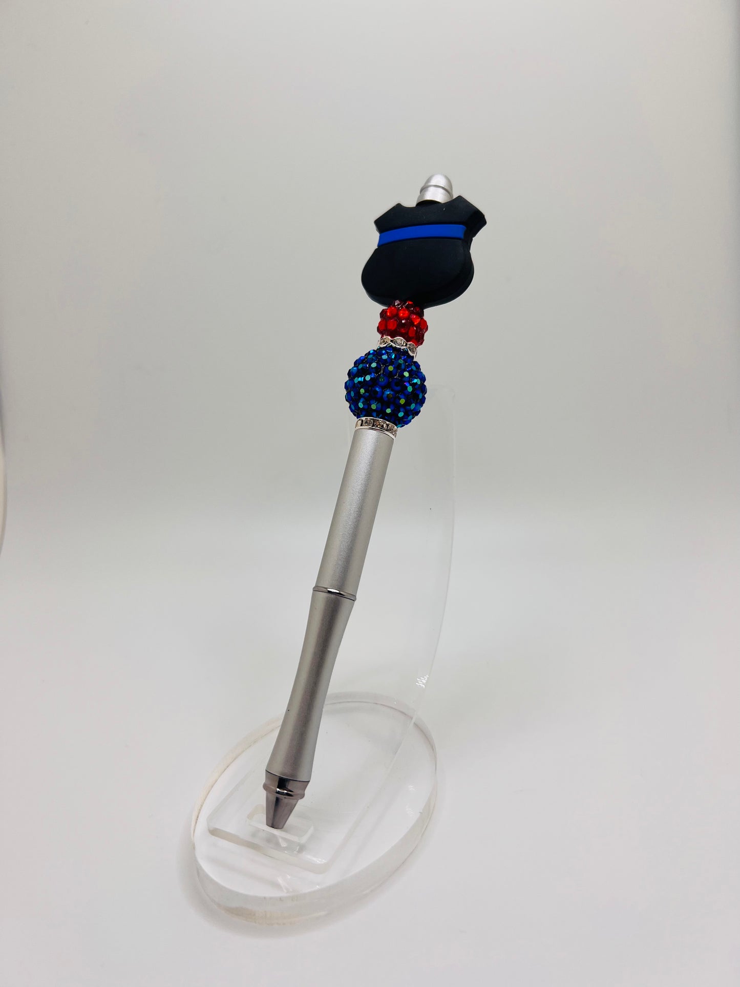Police badge beaded pen