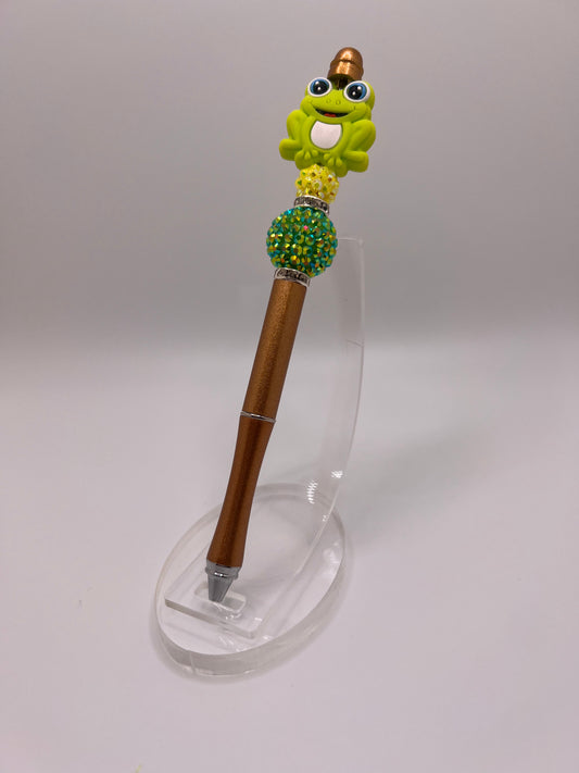 Frog beaded pen