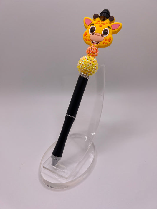 Giraffe beaded pen