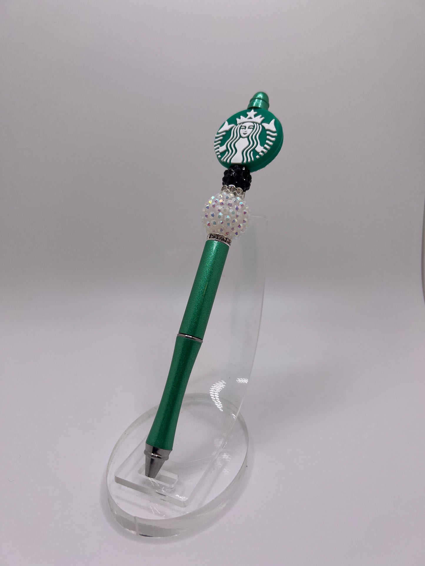 Green coffee beaded pen