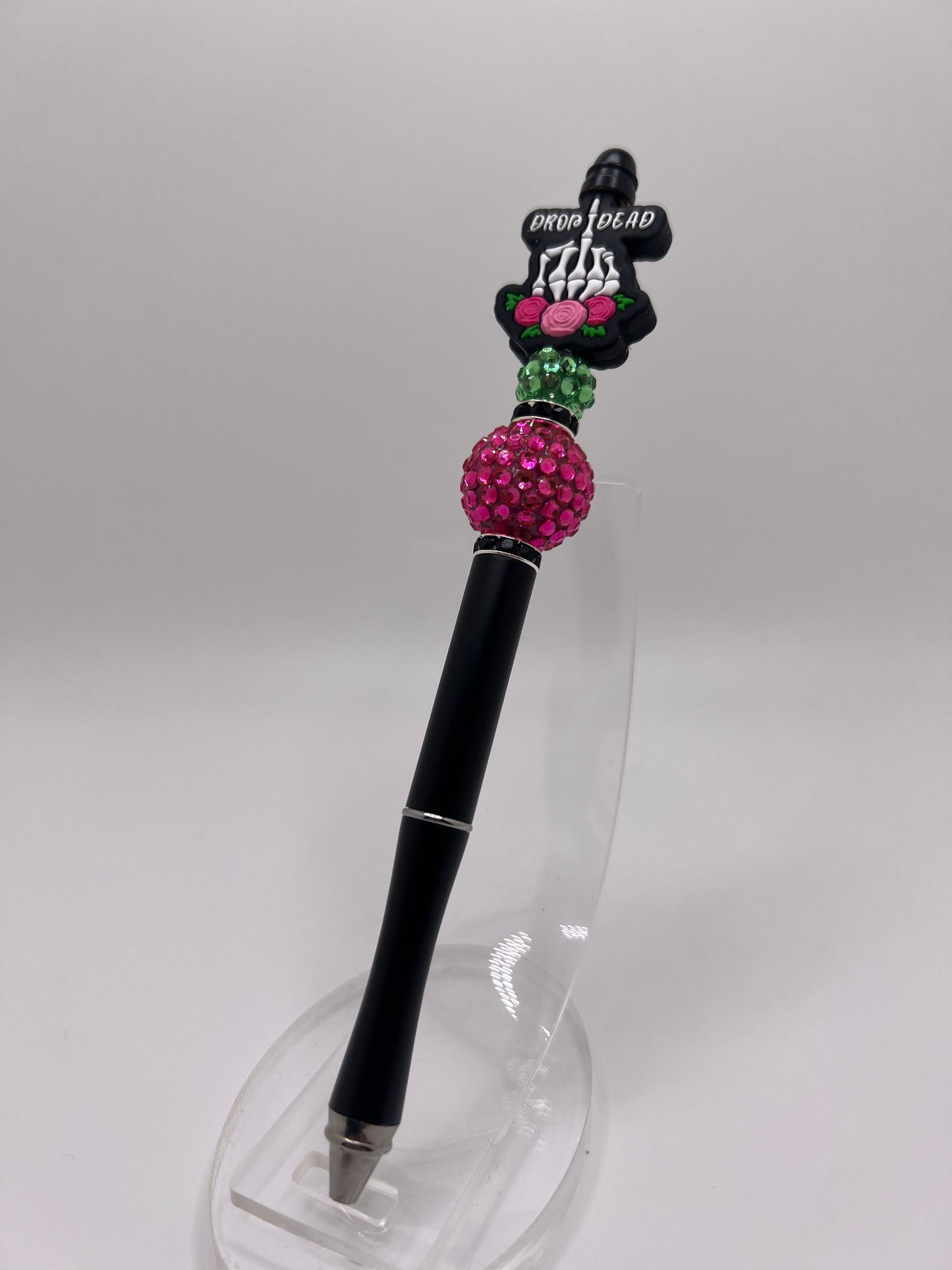 Drop dead beaded pen