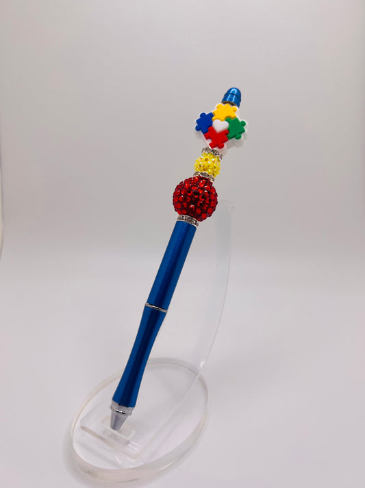 Autism beaded pen