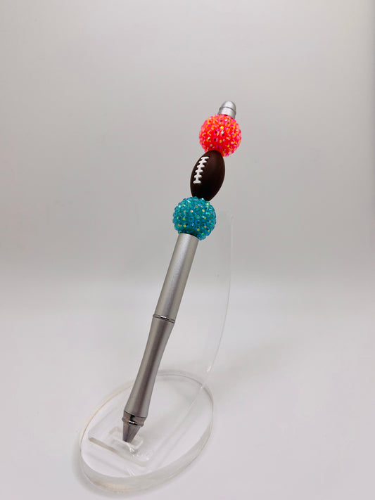 Football beaded pen