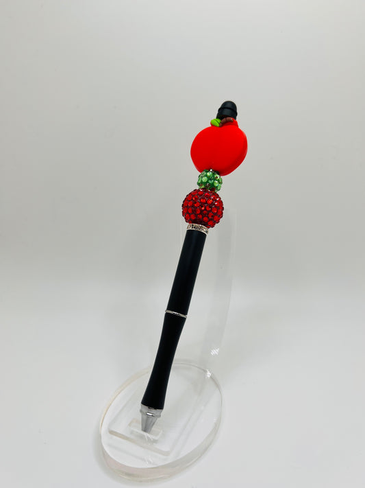 Apple beaded pen